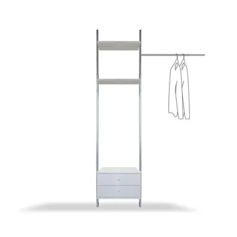 BOXED 190CM CLOSET SYSTEM 