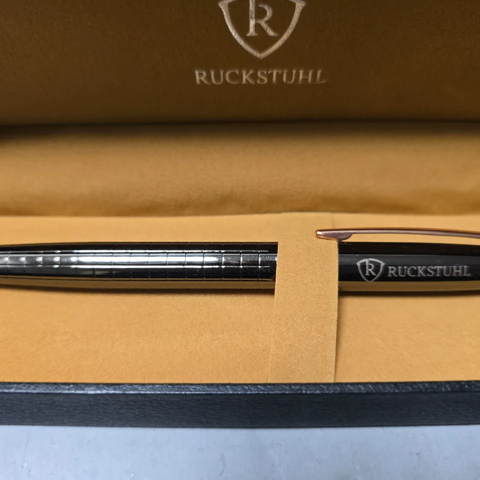 RUCKSTUHL STAINLESS STEEL LUXURY PEN IN GIFT BOX 