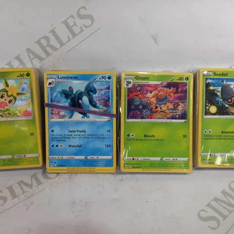 SMALL BOX OF APPROX COLLECTABLE POKEMON TRADING CARDS