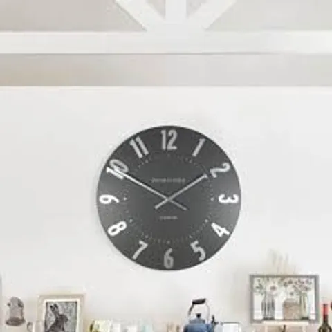 BOXED ARABIC METAL WALL CLOCK