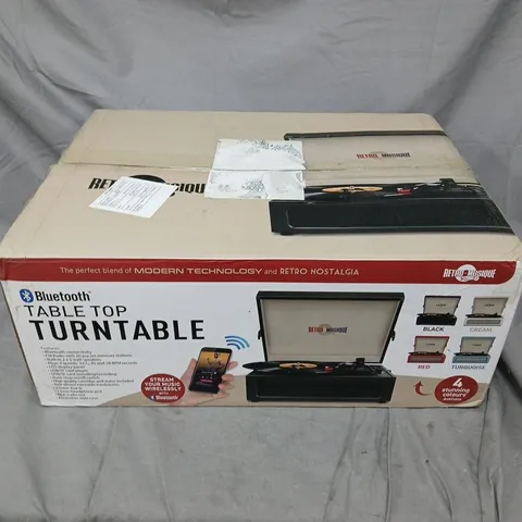 BOXED TABLE TOP TURNTABLE