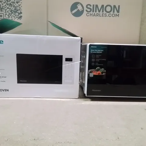 BOXED HISENSE MICROWAVE OVEN IN WHITE 