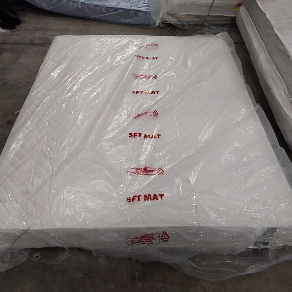 QUALITY BAGGED 5' SERENITY HYBRID COIL AND MEMORY FOAM KINGSIZE MATTRESS 
