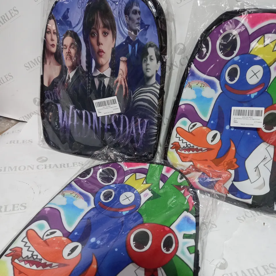 3 X REYOK KIDS SCHOOL BACKPACKS 