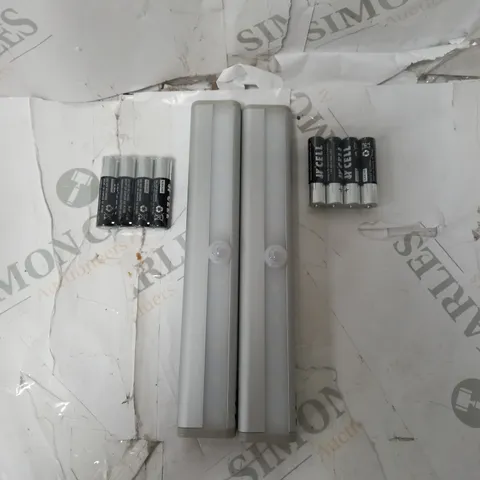 SFIXX BRUSHED ALUMINIUM PIR MOTION SENSOR LIGHTS DUO