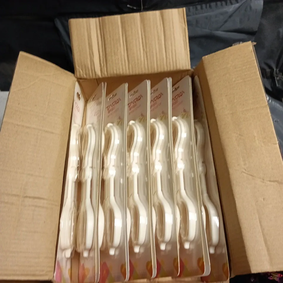 BOX OF APPROXIMATELY 12 BABY BOTTLE TONGS 