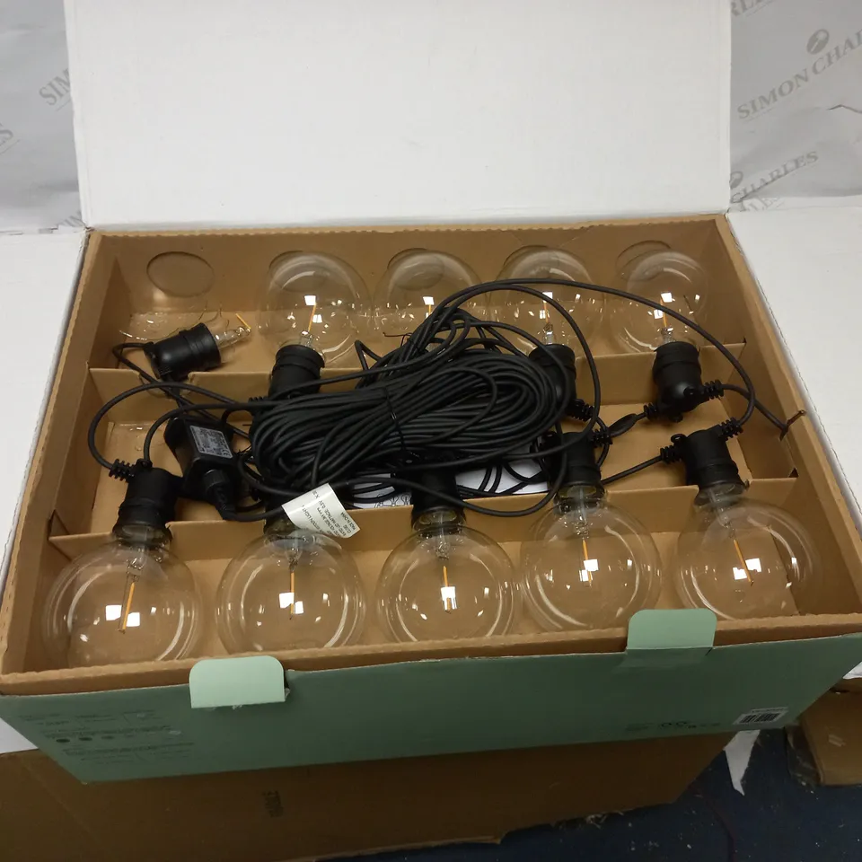 JOHN LEWIS FESTOON 20 LIGHT LED OUTDOOR LINE LIGHT
