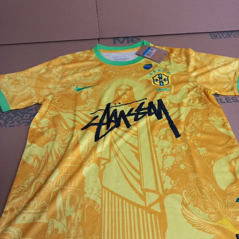 STUSSY X NIKE BRAZIL FOOTBALL TOP SIZE M