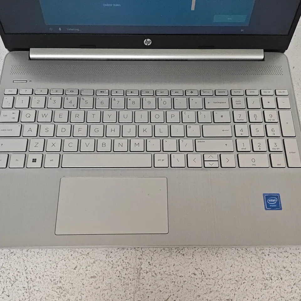 UNBOXED HP INTEL INSIDE LAPTOP IN SILVER - RTL8821CE