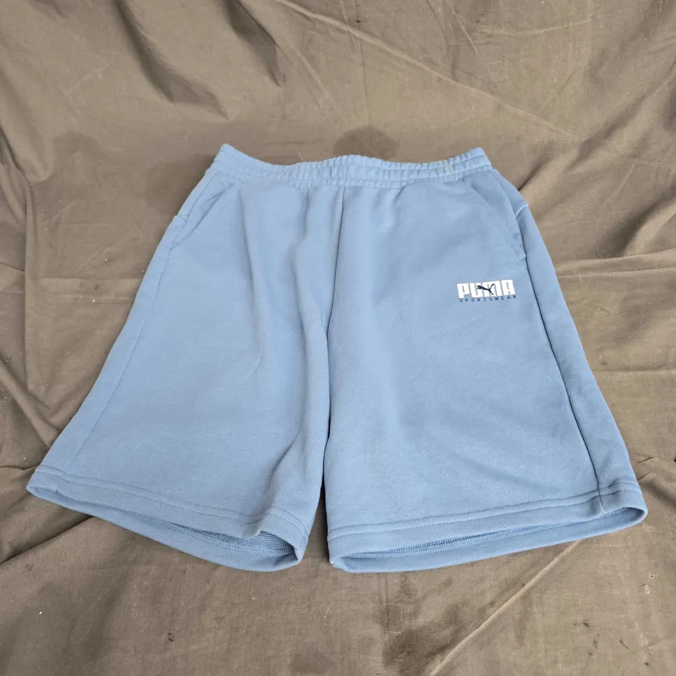 PUMA YOUTH SWEAT SHORTS IN BLUE SIZE 15-16YRS
