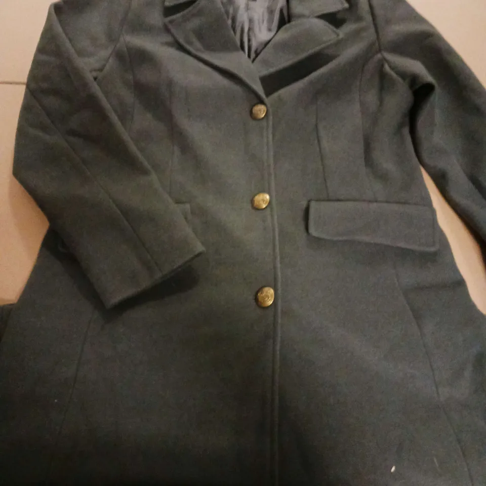 CENTIGRADE LADIES MILITARY COAT GREY SIZE M