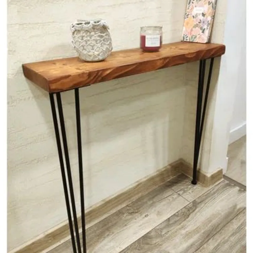 BOXED RUSTIC CONSOLE TABLE 225MM HAIRPIN (2 BOXES)