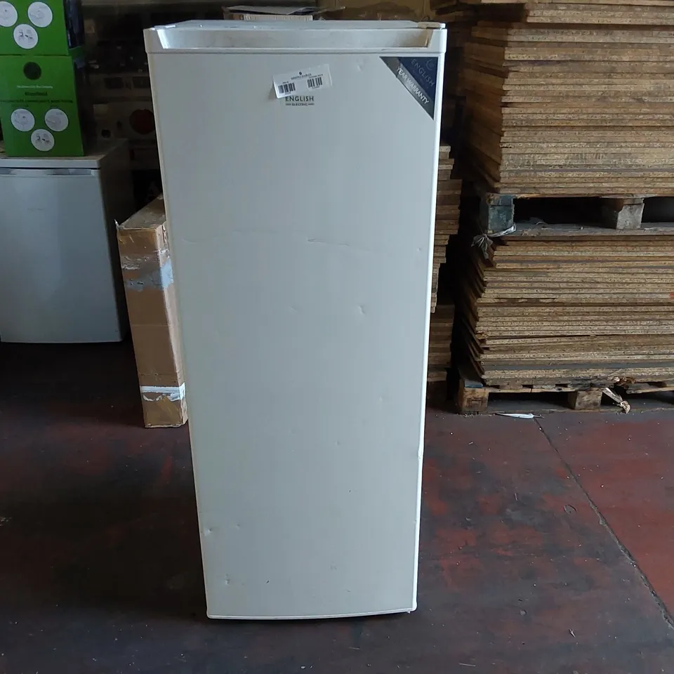 ENGLISH ELECTRIC UPRIGHT TALL FREEZER EEF170H 168L LITRES 55CM WIDE - WHITE