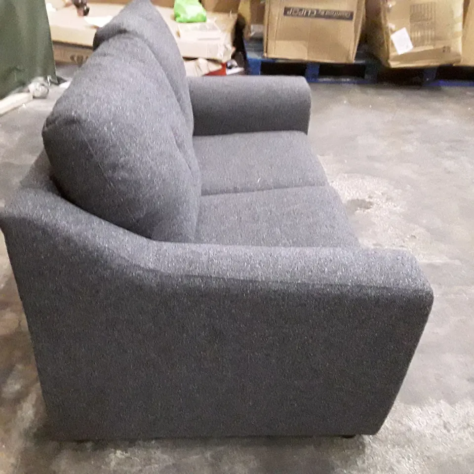 QUALITY DESIGNER 2 SEATER LOVESEAT - DARK GREY FABRIC