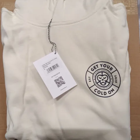 BRAND NEW BRASS MONKEY HOODIES - OFF WHITE SIZE MEDIUM APPROXIMATELY 5