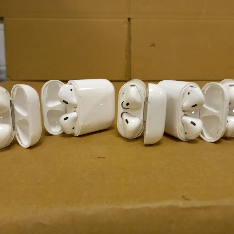 LOT OF 5 X AIRPODS & CHARGING/STORAGE CASES