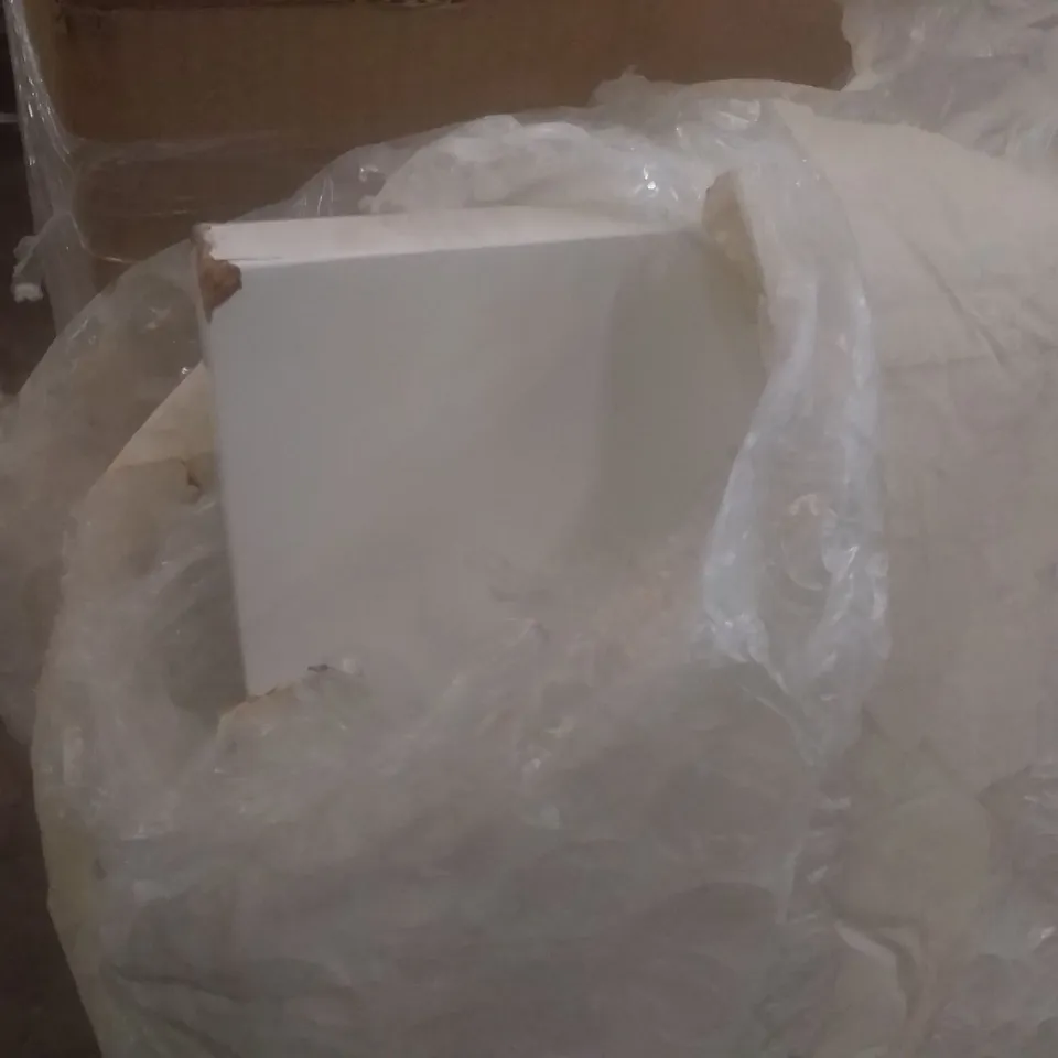 WRAPPED RECTANGULAR WOOD TABLE TOP - WHITE