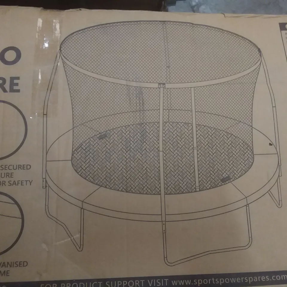 BOXED SPORTSLINE 12FT BOUNCE PRO TRAMPOLINE WITH ENCLOSURE RRP £209