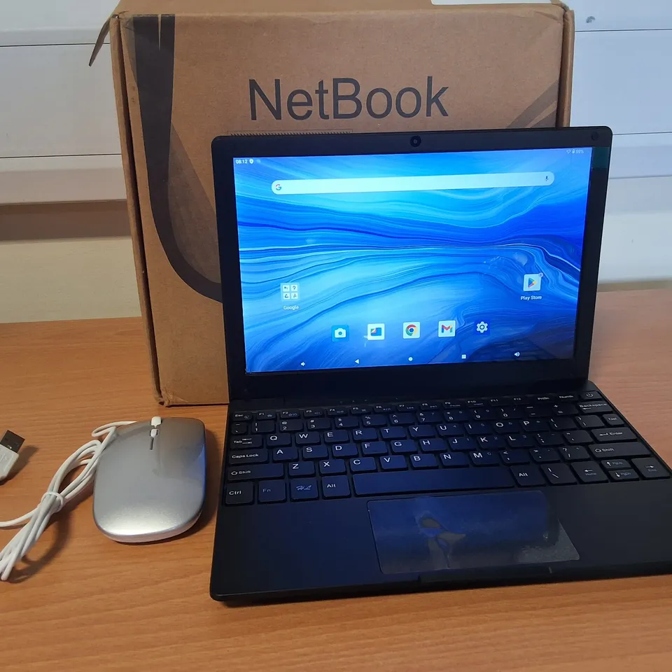BOXED 10.1" ANDROID NETBOOK LAPTOP IN BLACK