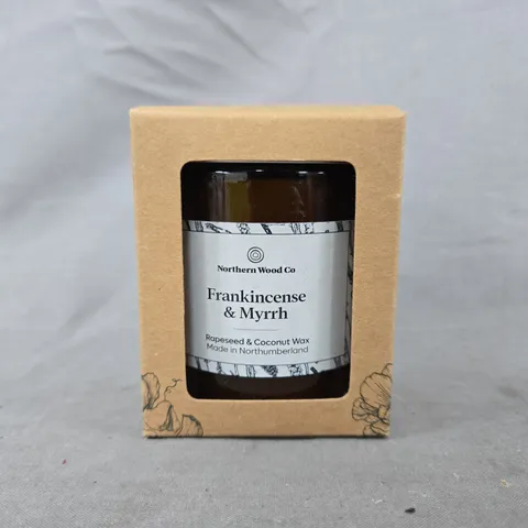NORTHERN WOOD CO FRANKINCENSE & MYRRH SCENTED CANDLE