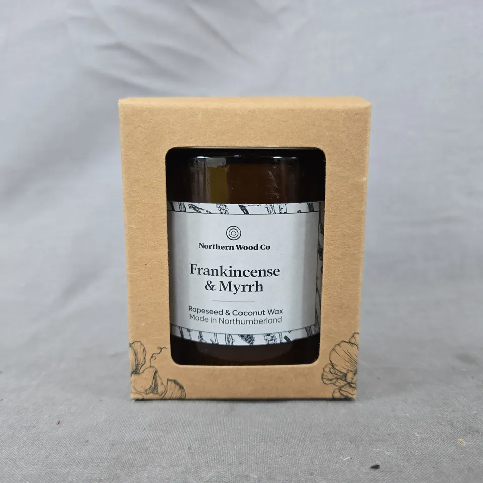 NORTHERN WOOD CO FRANKINCENSE & MYRRH SCENTED CANDLE