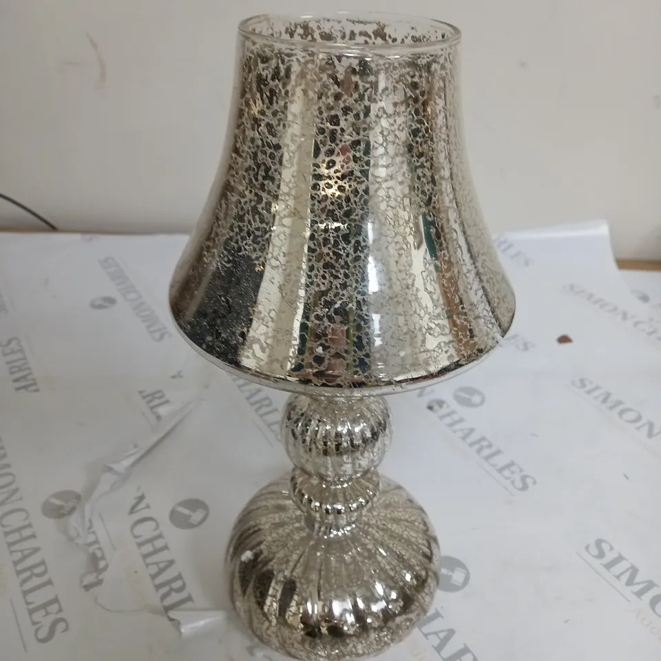 HOME REFLECTIONS PRE-LIT LED MERCURY GLASS LAMP IN GOLD