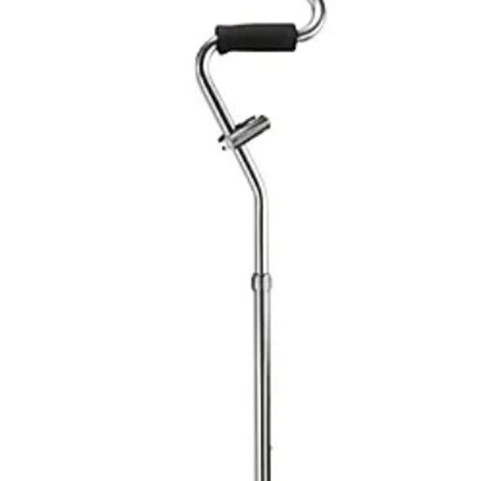 STRONG ARM COMFORT CANE WITH STANDING BASE & LIGHT IN BLUE