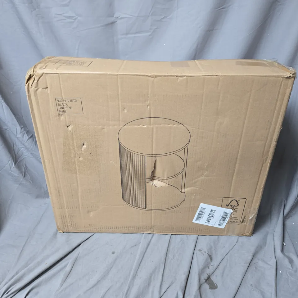 BOXED CARINA SIDE TABLE IN BLACK - COLLECTION ONLY
