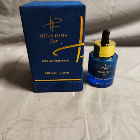 HERIS HUTA ELITE LIFT & GLOW NIGHT SERUM 24K GOLD – 30ML