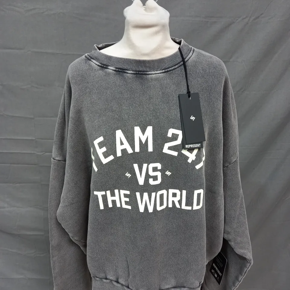 REPRESENT 247 VS THE WORLD SWEATER - LARGE