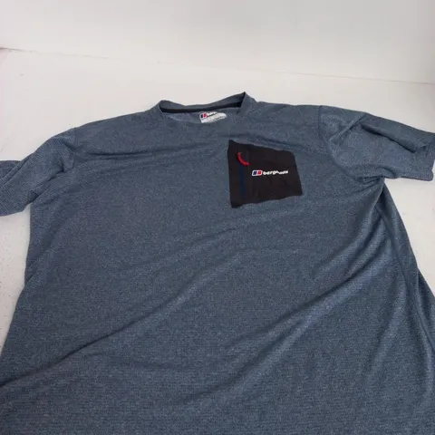 BERGHAUS ARGENTIUM T-SHIRT, BLUE MARL, UK XL