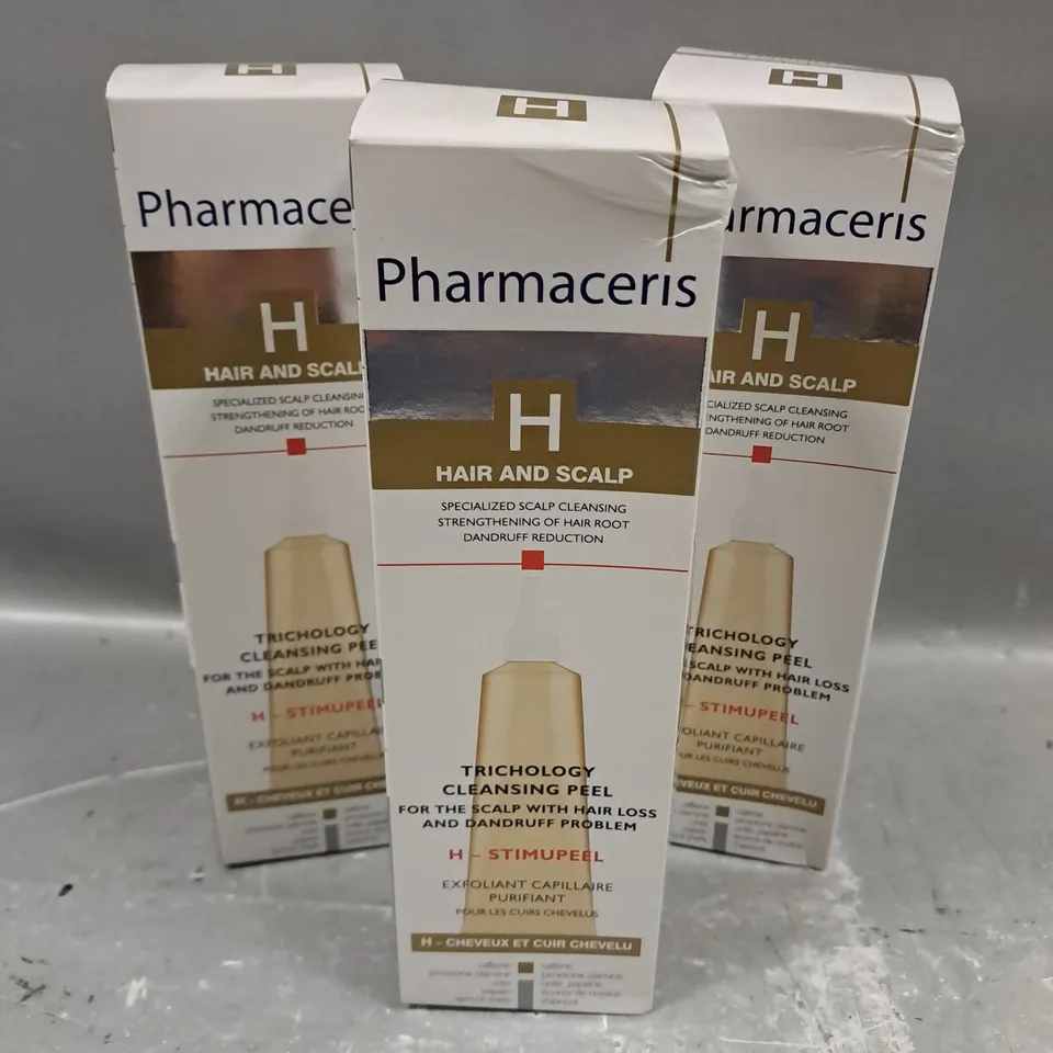 3 X 125ML PHARMACERIS H TRICHOLOGY CLEANSING PEEL 