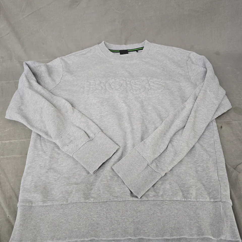 HUGO BOSS GREY SWEATSHIRT – MEN’S UK L