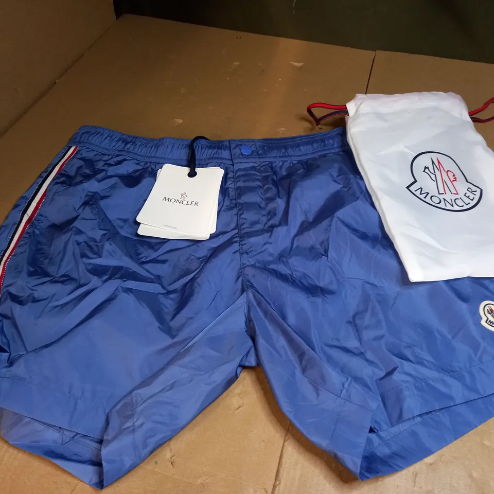 BLUE MONCLER SWIM SHORTS SIZE XS
