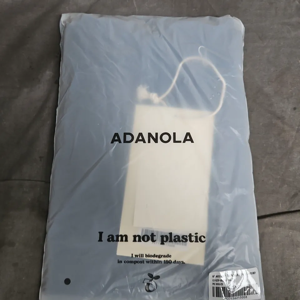 ADANOLA ULTIMATE LONG SLEEVE QUARTER ZIP TOP – GRAPHITE GREY – XL