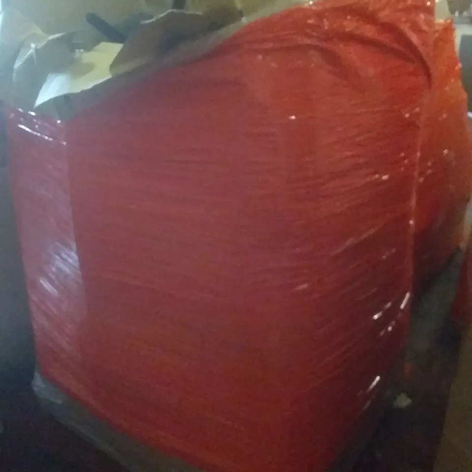 PALLET OF ASSORTED ITEMS INCLUDING BREAKFAST MACHINE, STATIONARY BINS, COAT HANGERS, POWERWASHER