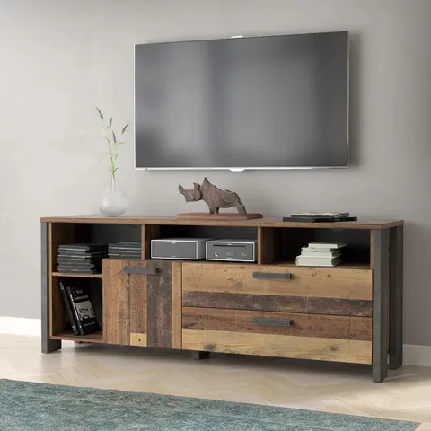 BOXED TV STAND FOR TVS UP TO 70" DARK GREY CONCRETE (3 BOXES)