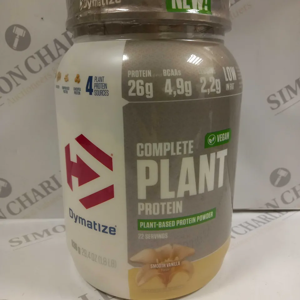 DYMATIZE COMPLETE PLANT PROTEIN POWDER VANILLA 836G
