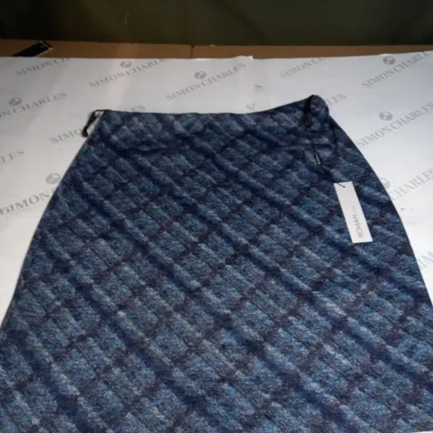 ROMAN LINEAR CHECK PULL ON SKIRT SIZE 16