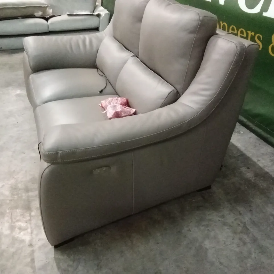QUALITY DESIGNER ITALIAN MADE DEGANO 2 SEATER LEATHER ELECTRIC RECLINER SOFA