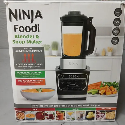 Ninja Foodi Blender & Soup Maker – Boxed, 1000W, with base, jar & blade