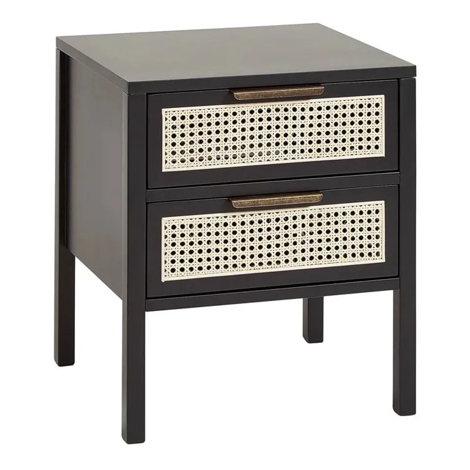 BOXED MOORLAND MANUFACTURED WOOD BEDSIDE TABLE (1 BOX)