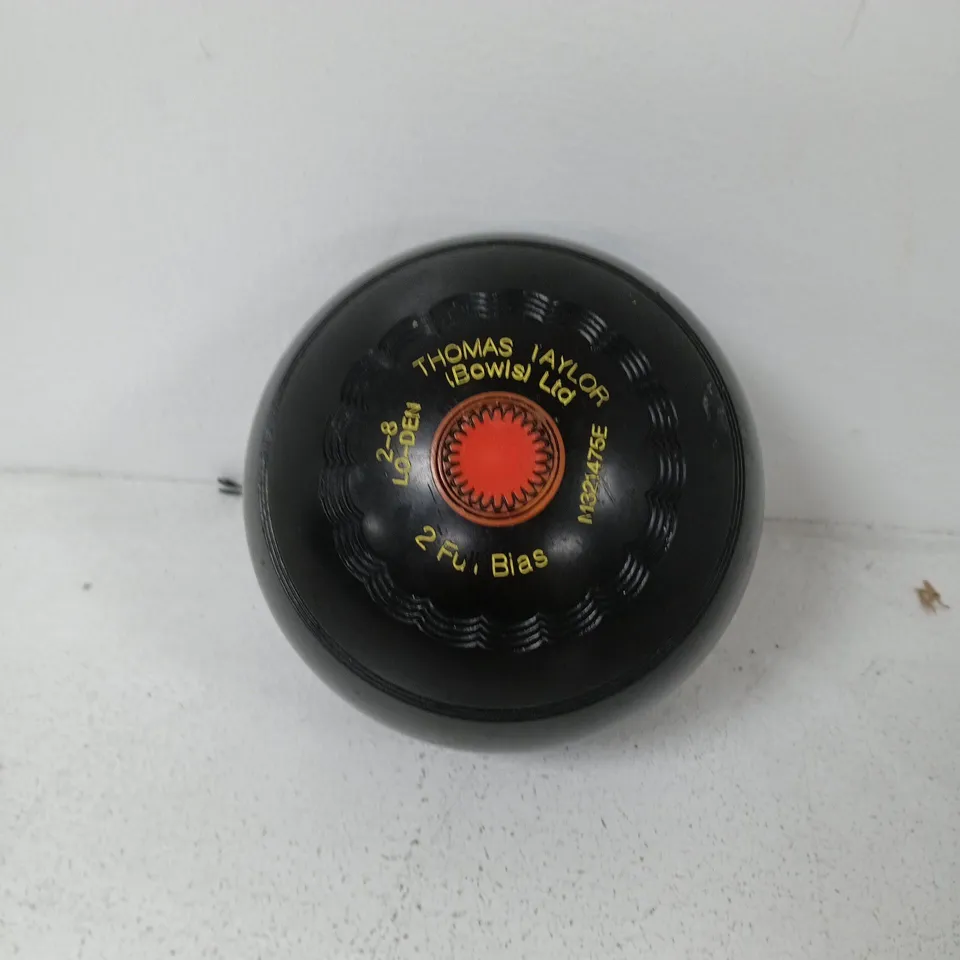  THOMAS TAYLOR CROWN GREEN LAWN BOWL 2-8 LO-DEN 2 FULL BIAS