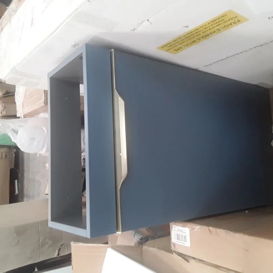 DESIGNER BLUE/GOLD 1 DOOR UNDER BASIN CABINET