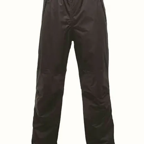 REGATTA PROFESSIONAL WATERPROOF RAIN TROUSERS WITH ISOTEX COATING, BLACK UK S