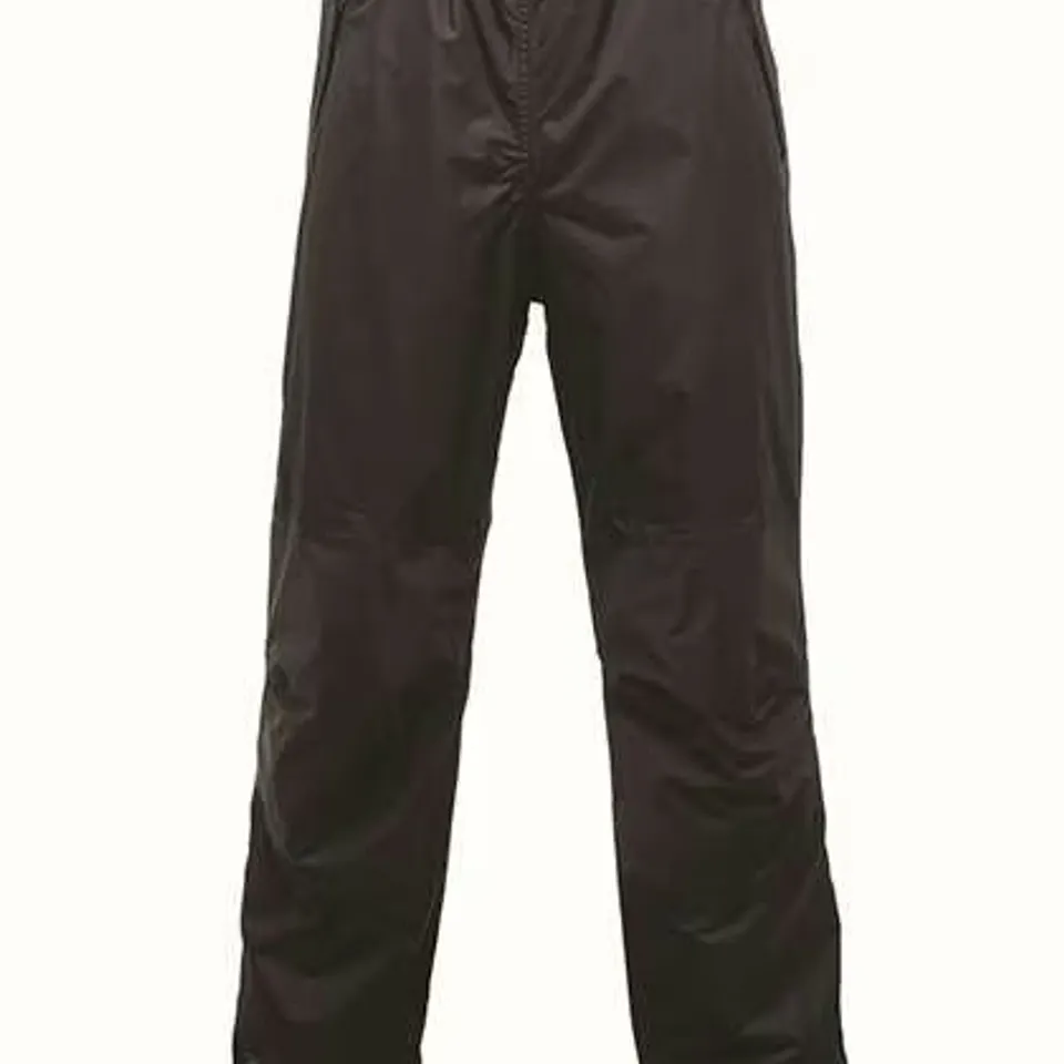 REGATTA PROFESSIONAL WATERPROOF RAIN TROUSERS WITH ISOTEX COATING, BLACK UK S