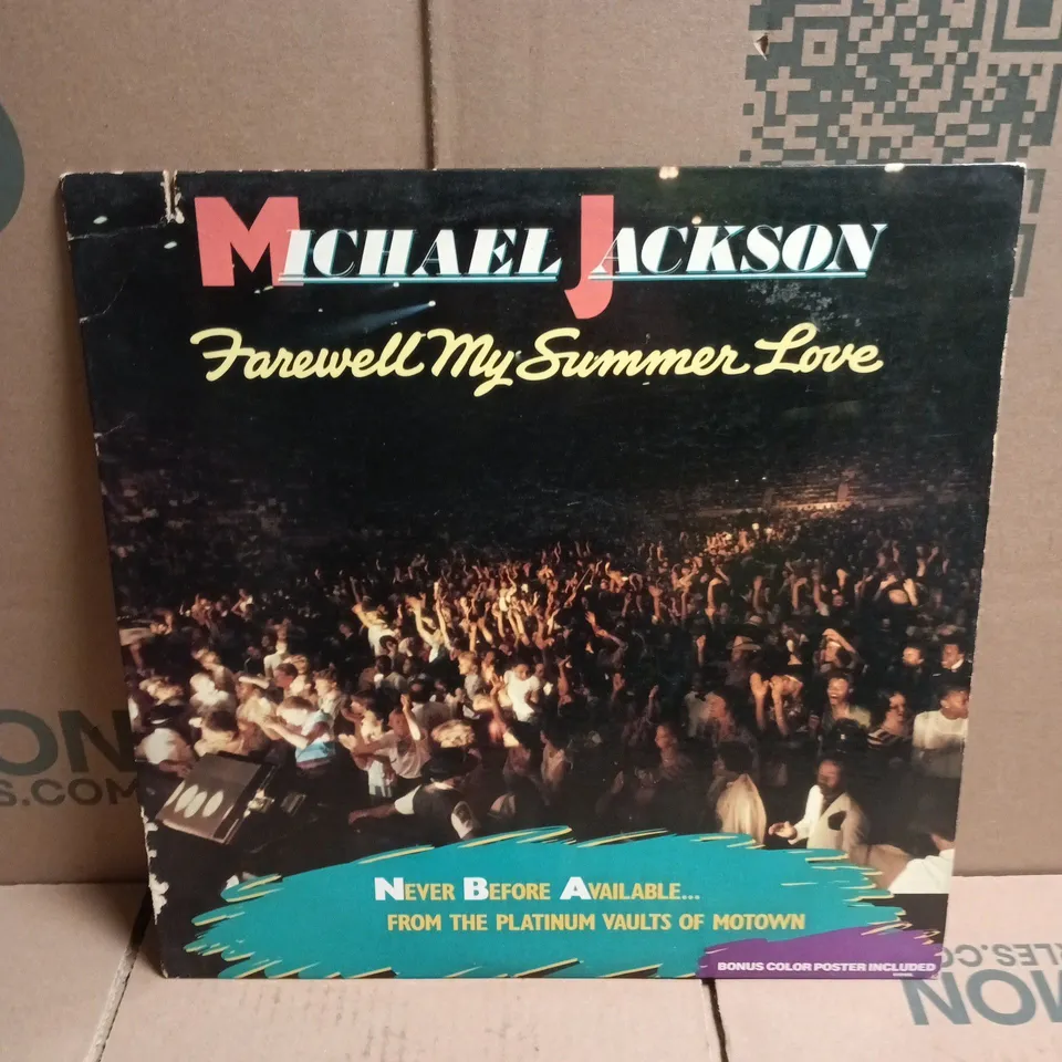 MICHAEL JACKSON FAREWELL MY SUMMER LOVE VINYL 