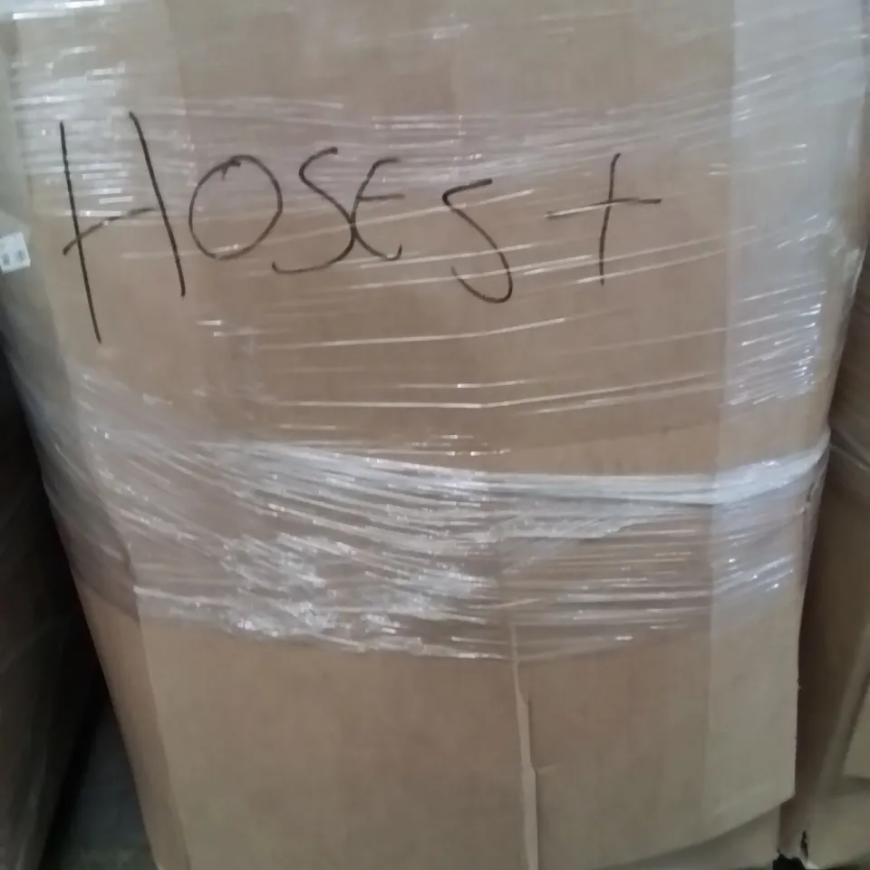 PALLET CONTAINING LARGE AMOUNT OF EXPANDABLE HOSES,  INFLATABLES ETC.