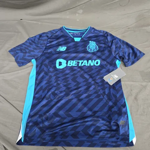 FC PORTO FOOTBALL JERSEY – NEW BALANCE, BETANO SPONSOR, MEN'S SIZE M