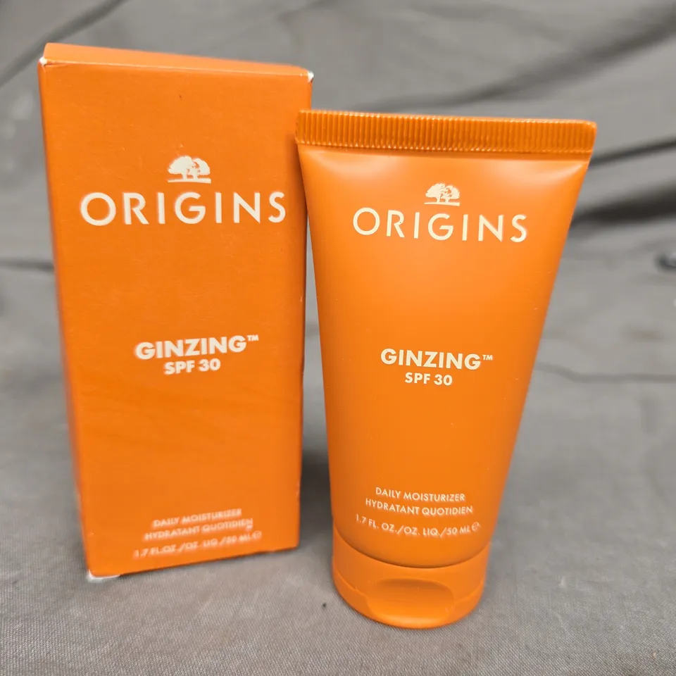BOXED ORIGINS GINZING SPF30 DAILY MOISTURISER 50ML 